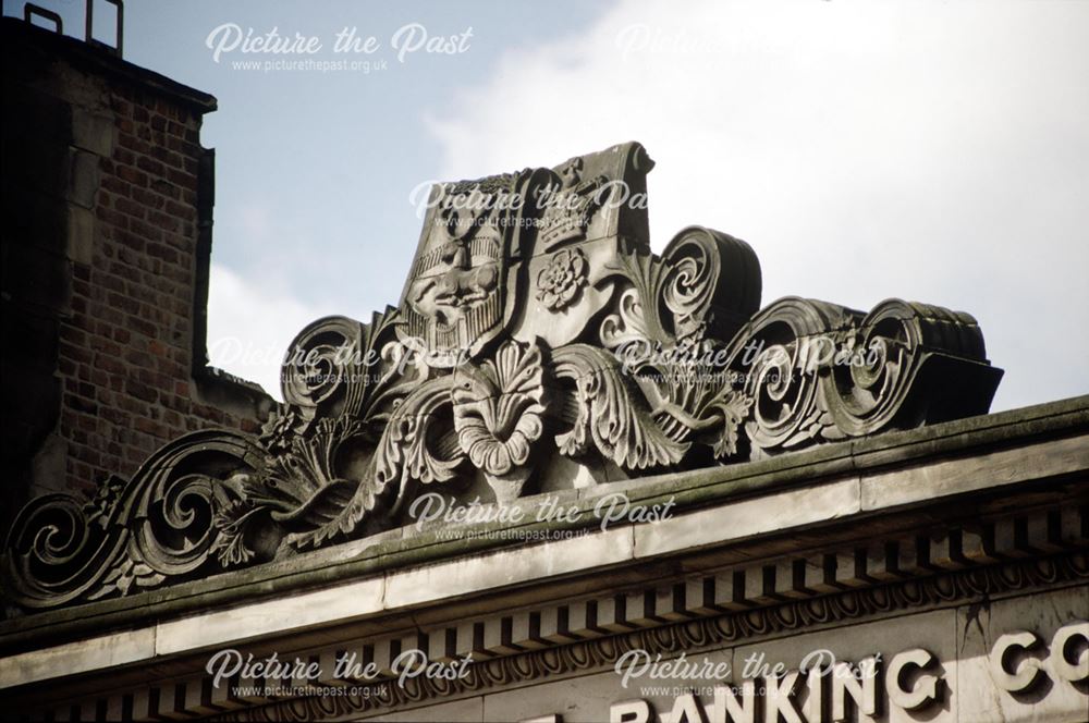 Woolwich Building Society - detail of pediment