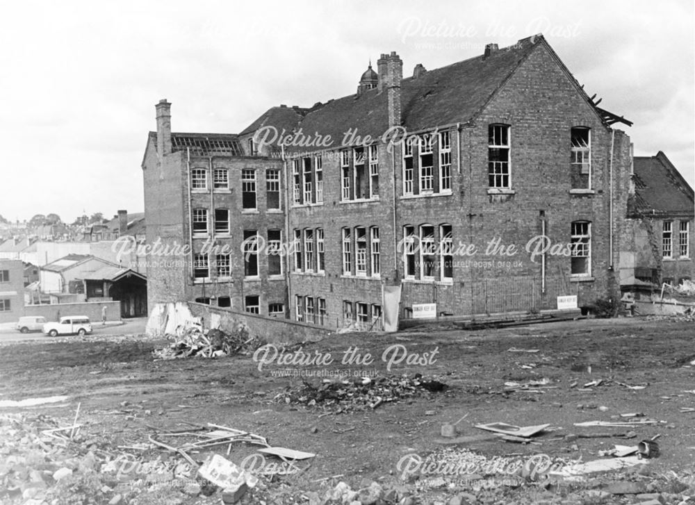 Abbey Street Boys School during demolition