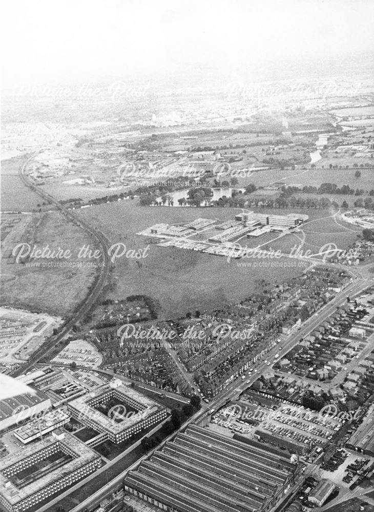 Aerial view of Wilmorton College of Further Education