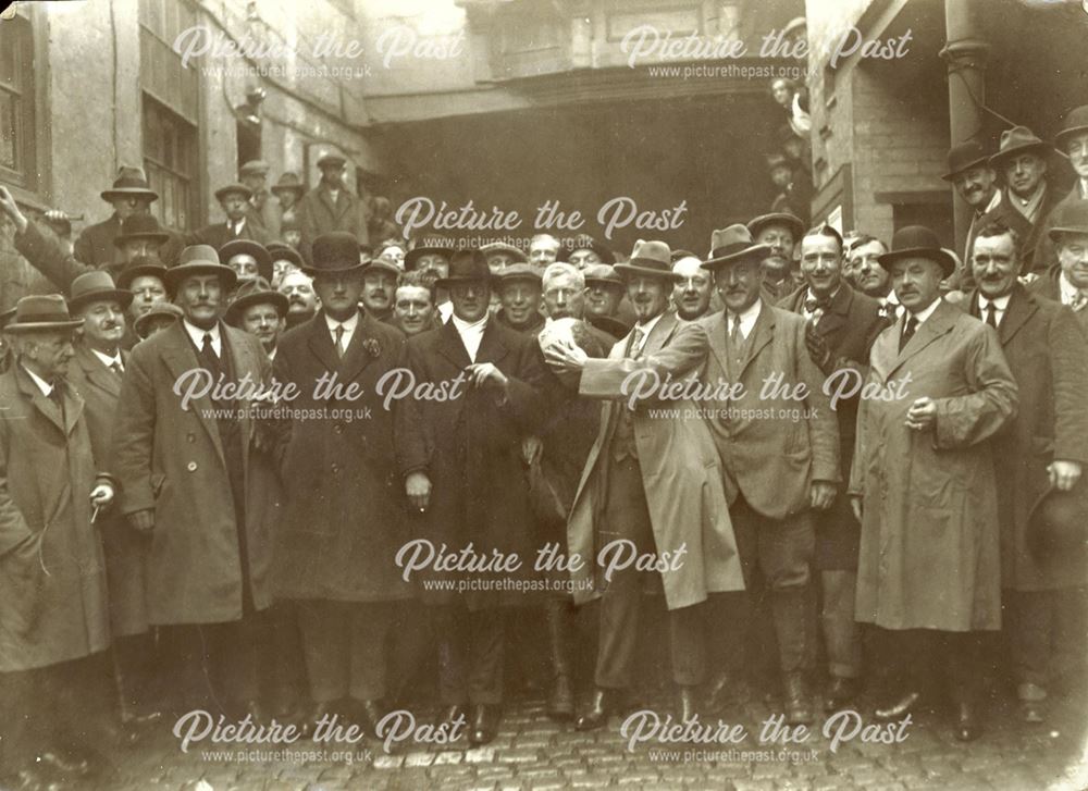 Group at the Ashbourne Royal Shrovetide Football Game