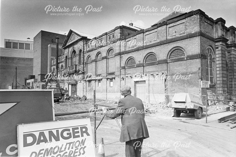 Market Hall at the time of the demolition of the Fish, Game and Poultry Market