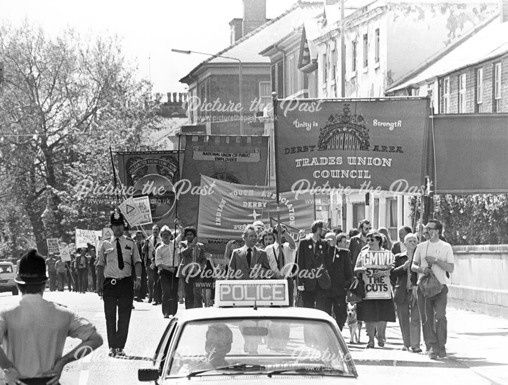 Trades Union Council and other groups on the 'Day of Action' protest march