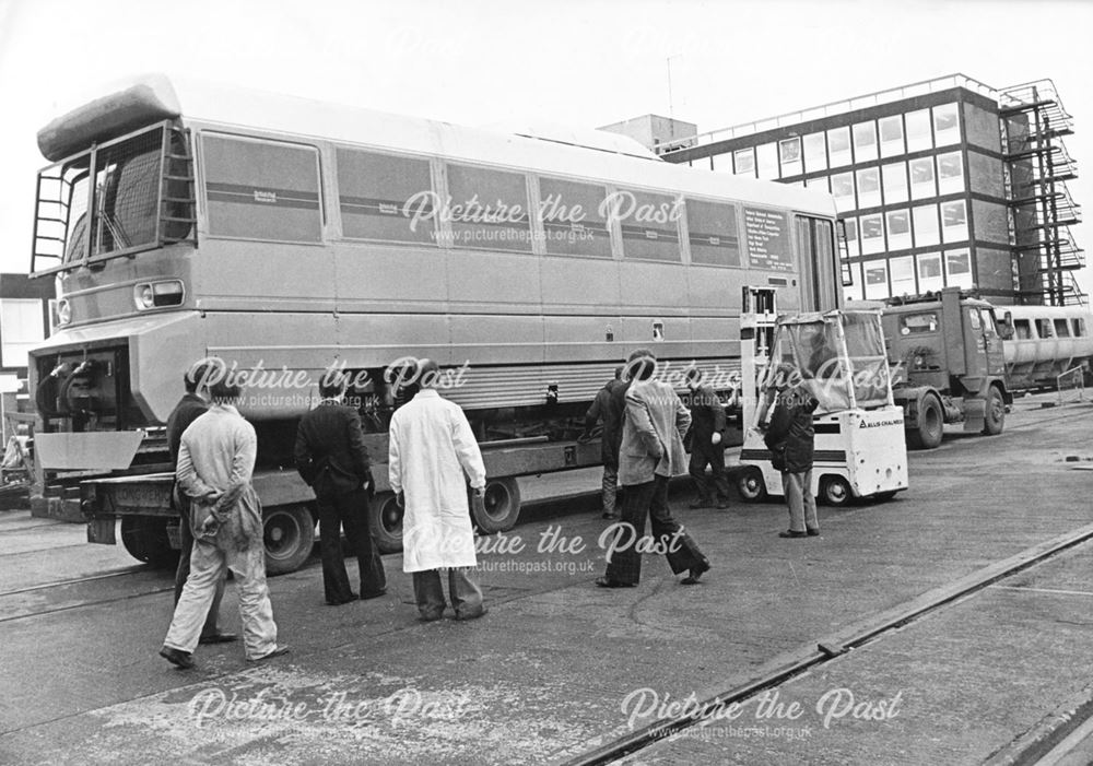 British Rail Railbus leaving for the USA