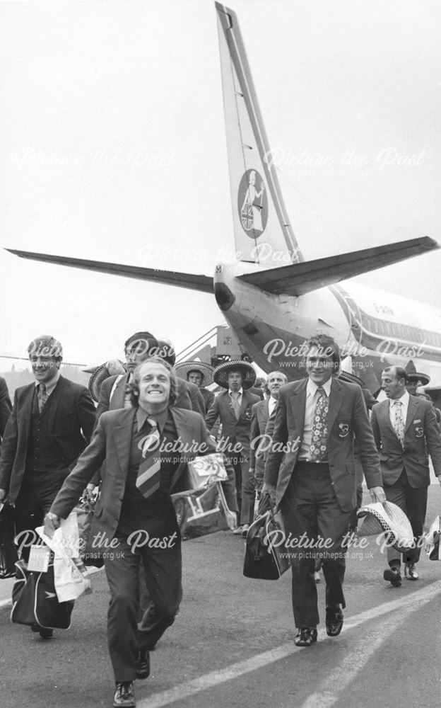 Derby County's Archie Gemmill, East Midlands Airport, 1972