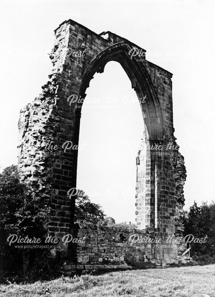 Remains of St Mary's Abbey, Dale Abbey, 1978