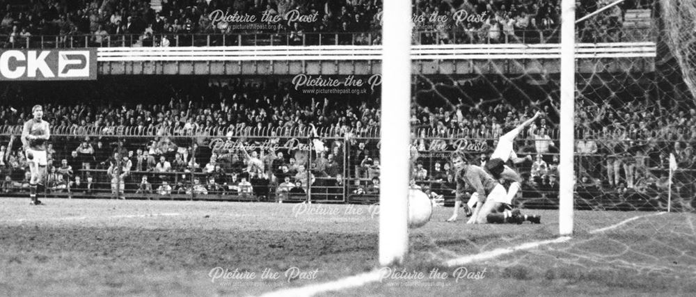 Derby County striker Bobby Davison celebrates scoring against Portsmouth