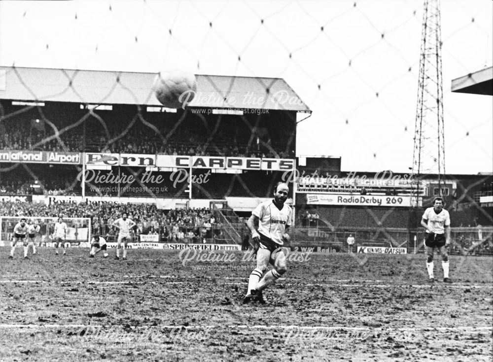 Derby County's Archie Gemmill scores a penalty