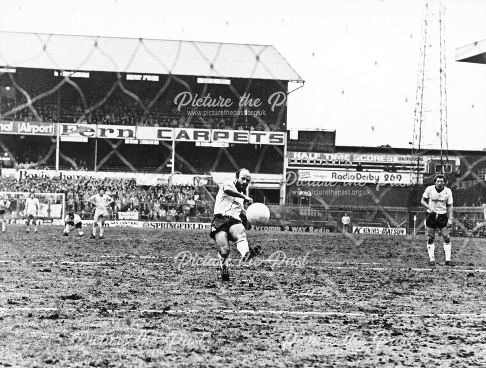 Derby County's Archie Gemmill scores a penalty