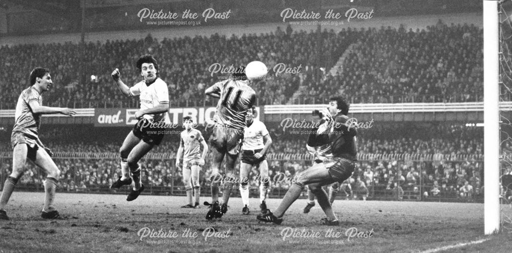 Derby County's Bobby Davison scores against Newcastle United