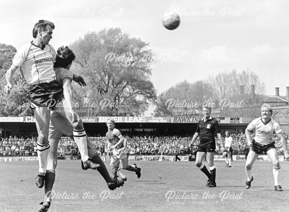 Derby County's Centre-Half Dave Watson Against Shrewsbury Town, 1984