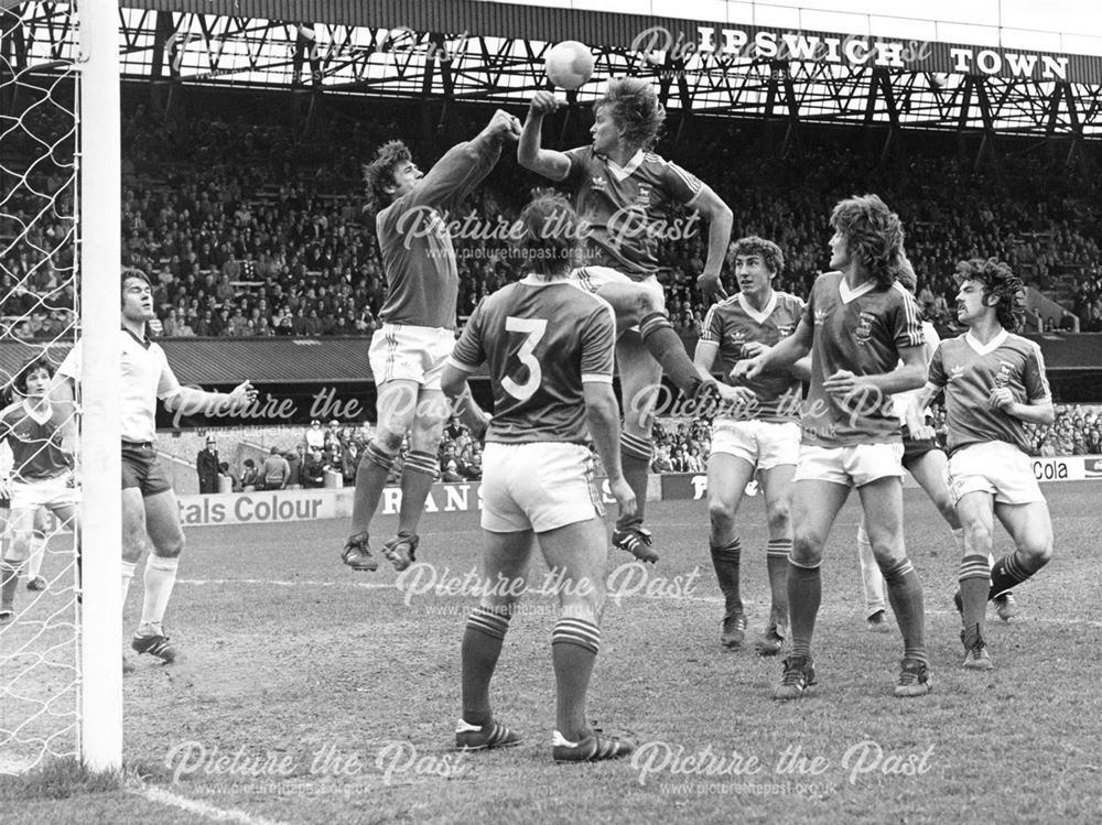 Derby County's David Webb at Ipswich Town, 1979