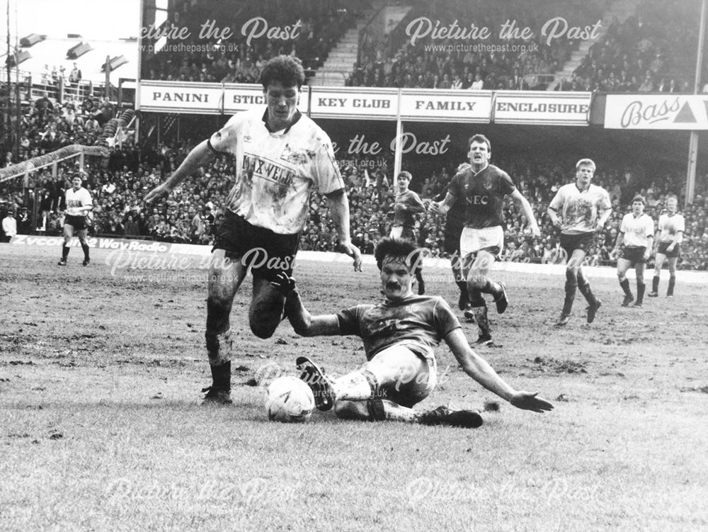 Derby County striker Frank Stapleton