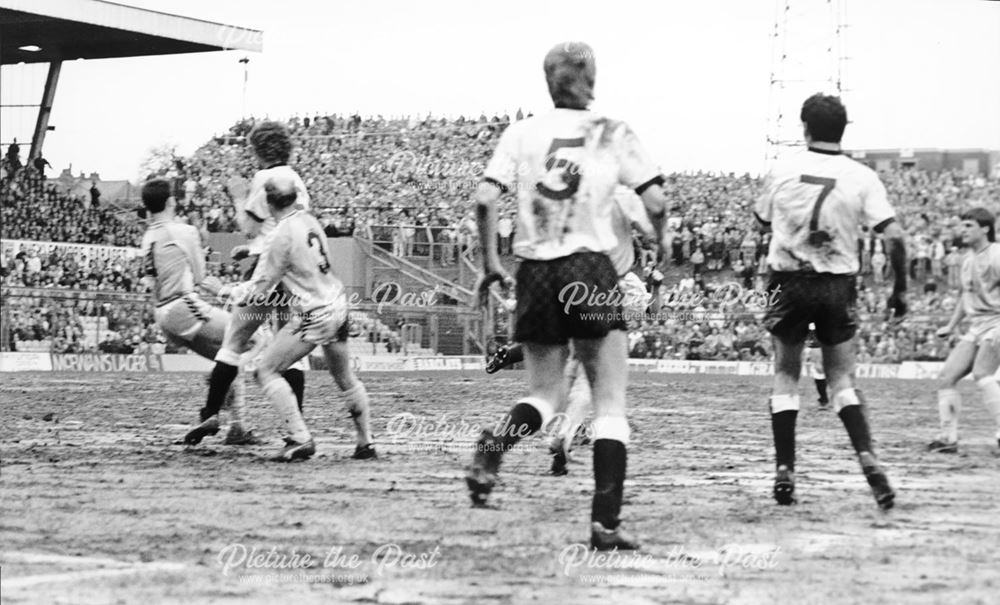 Derby County's Mark Wright and Frank Stapleton Against Coventry, 1988