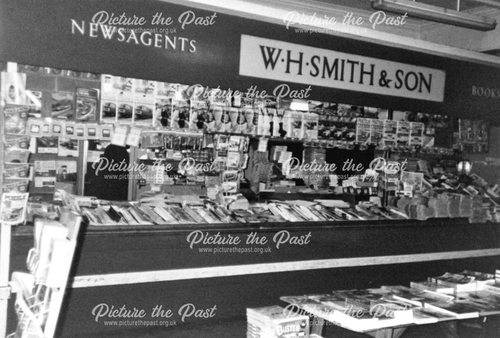 W H Smith and Son - Newsagents/book stall before demolition - Derby Midland Railway Station