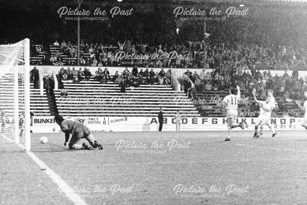 Derby County's Nigel Callaghan Celebrates Against Sheffield Wednesday, Sheffield, 1988