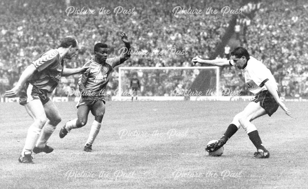 Derby County winger Ted McMinn at Aston Villa, Birmingham, 1988