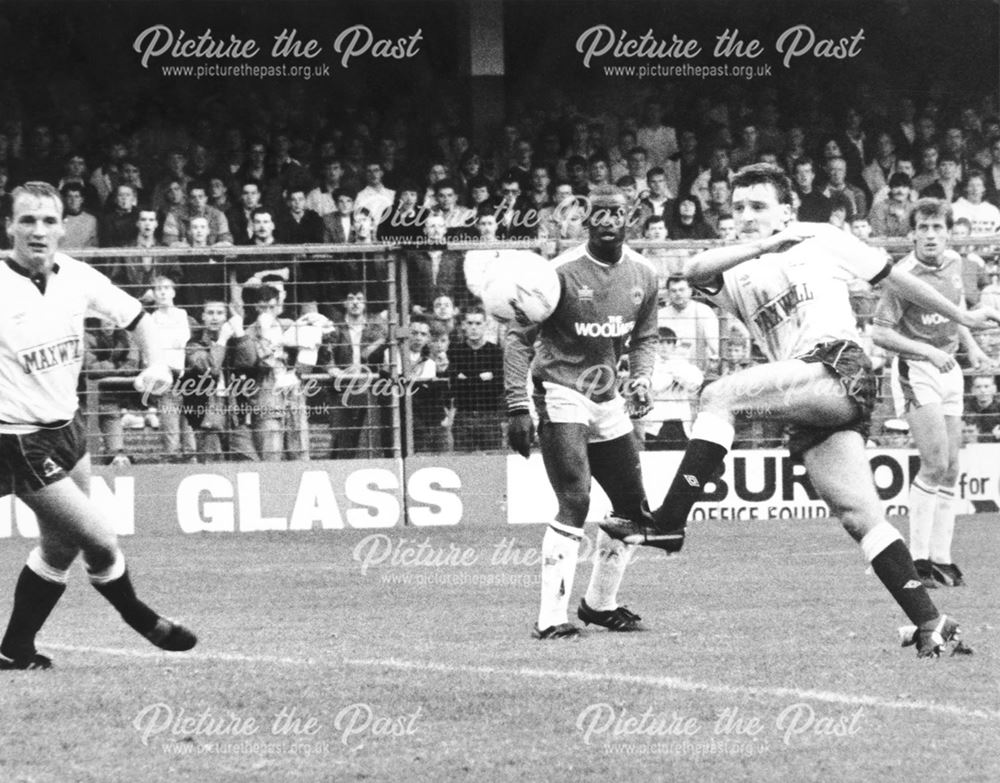 Derby County's David Penney in Match Against Charlton Athletic, Baseball Ground, Derby, 1988