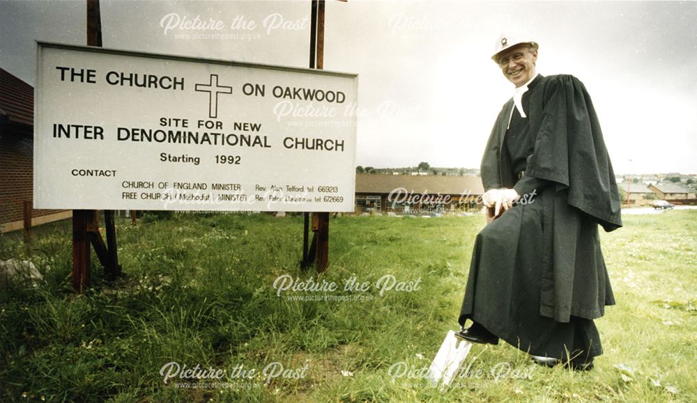 Site for the new church, Oakwood