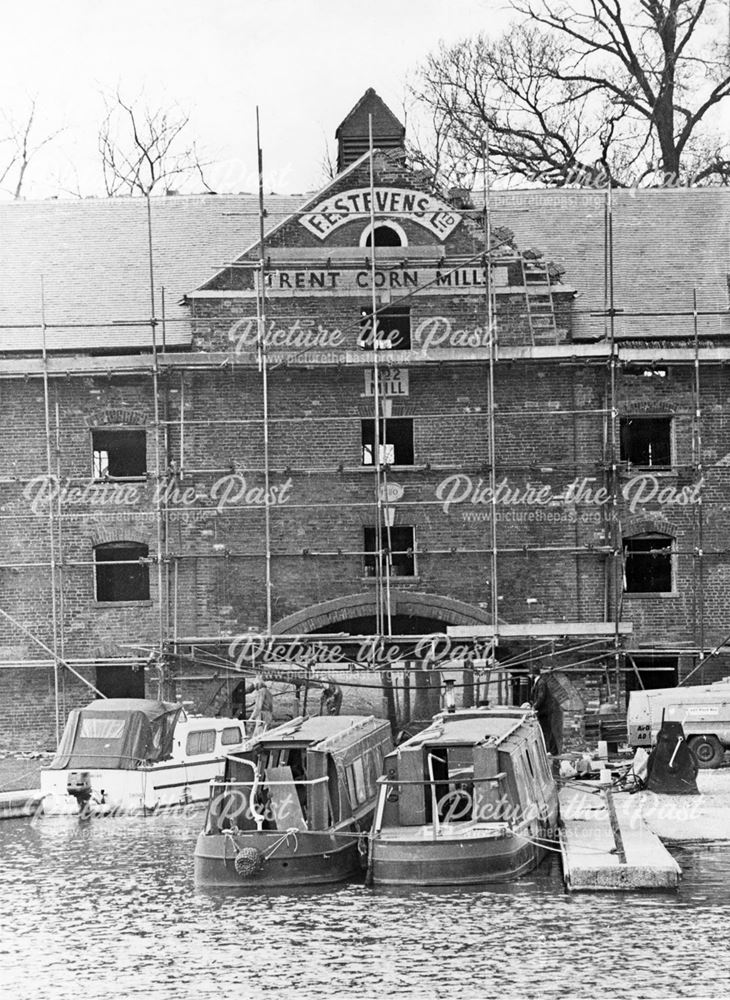 F E Stevens No 2 Trent Corn Mill (The Clock Warehouse) - during restoration