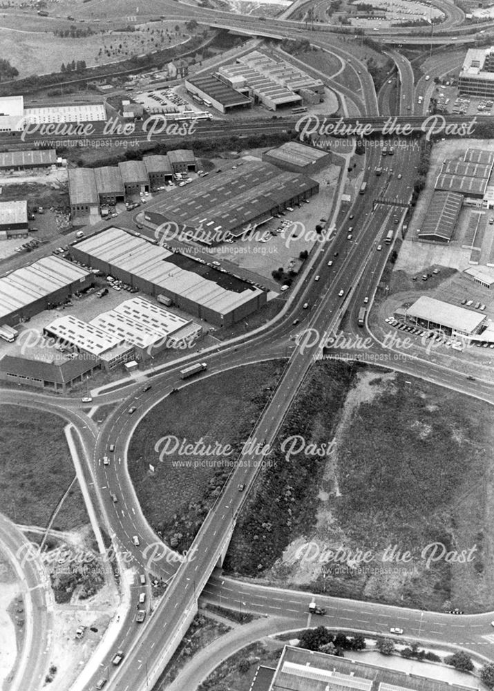 Aerial view of the Inner Ring Road and Pentagon Island