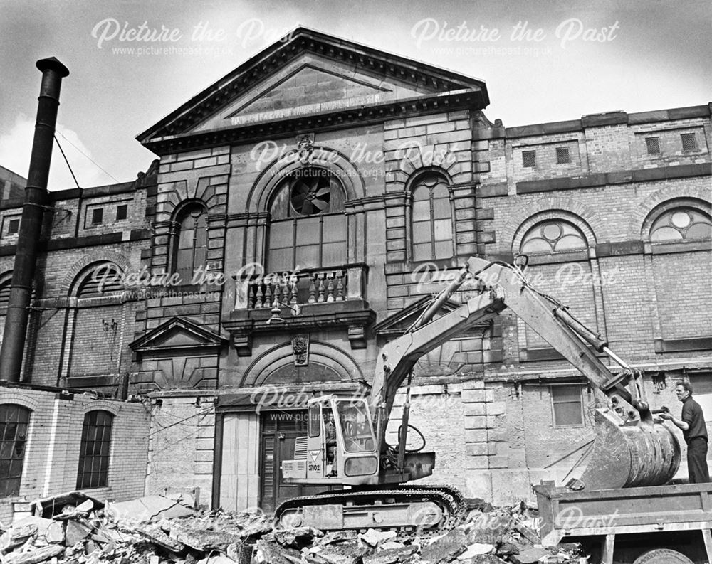 Market Hall at the time of the demolition of the Fish, Game and Poultry Market