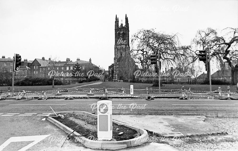 Erection of new traffic lights on St Alkmund's Way - Queen Street junction