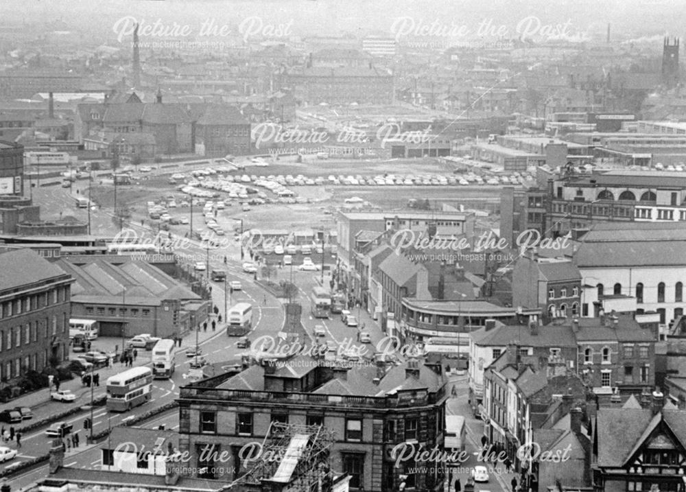 Aerial view over Morledge