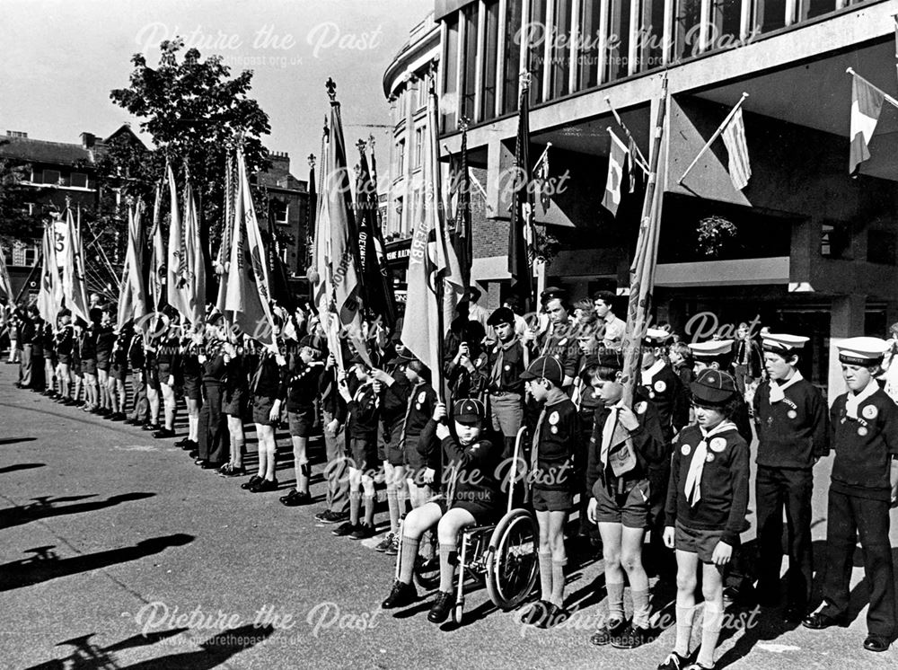 Cubs at the 75th Scouts' Anniversary Display in the Market Place