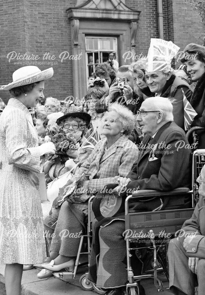 HRH Queen Elizabeth visits Derby during her Silver Jubilee