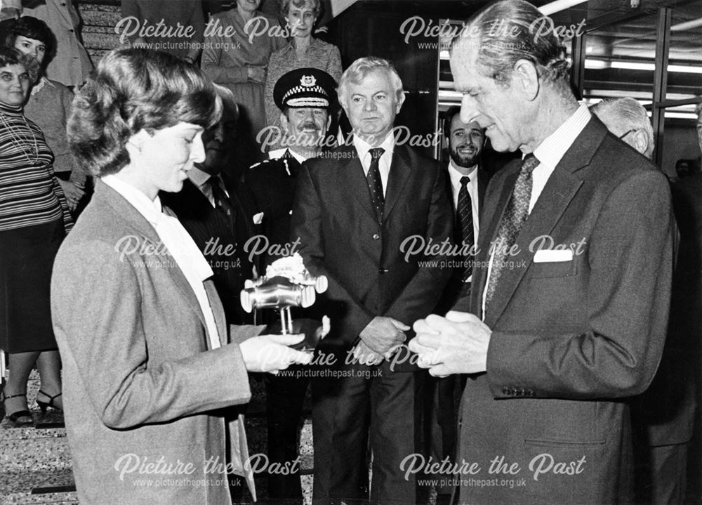 Prince Philip, The Duke of Edinburgh on his visit to Rolls-Royce