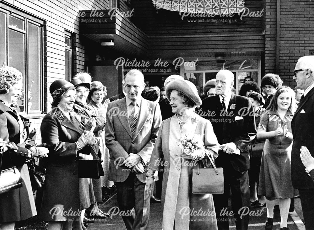 Queen Elizabeth the Queen Mother at St Christopher's Orphanage.