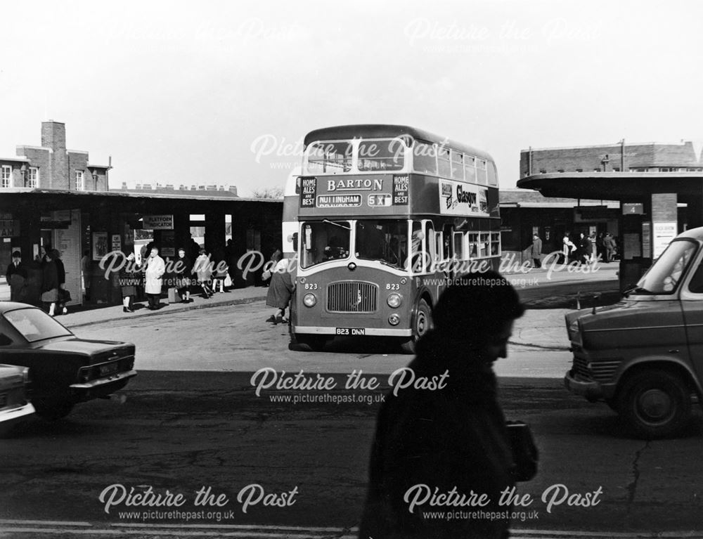 A Barton's 'double-decker' in Derby Bus Station