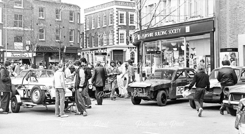 Pennine auto grass racing club in Derby Market Place