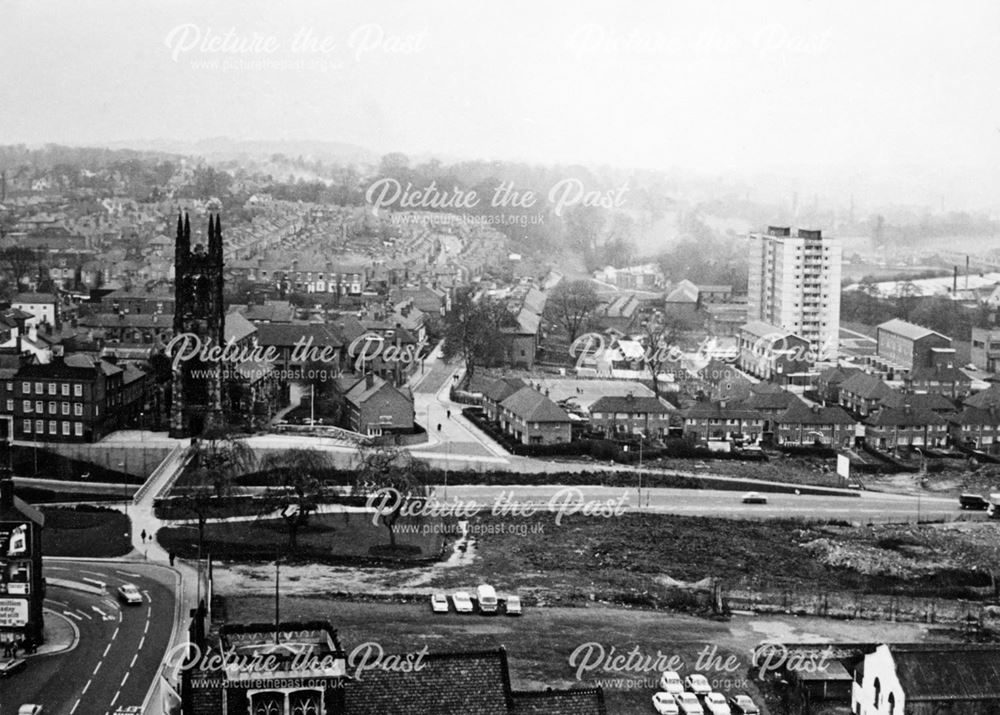 View of North Parade from the Cathedral tower