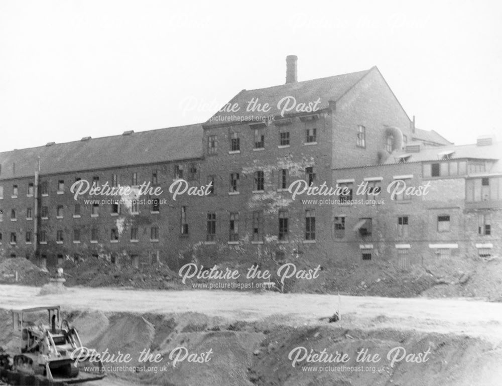 Siddals Road Colour Works (derelict) from the rear