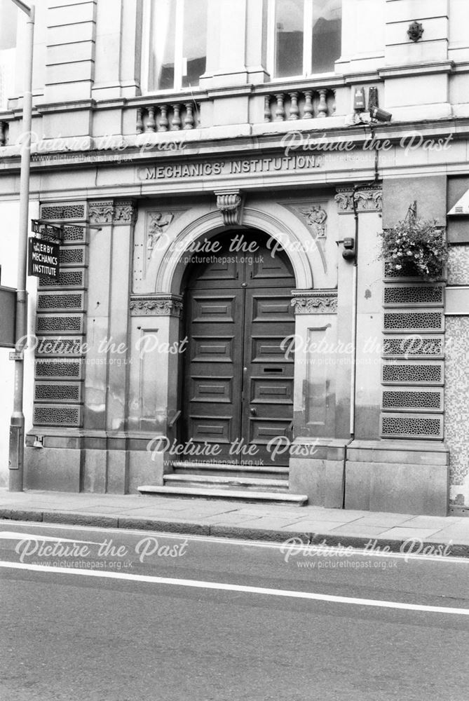 Entrance to The Derby Mechanics Institute