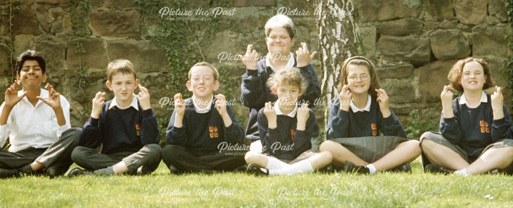 Pupils at the Royal School for the Deaf, Derby