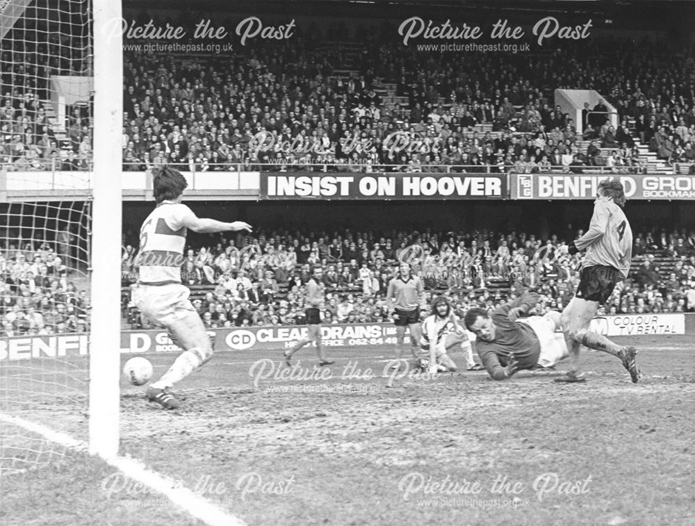 Derby County's Gerry Daly Scores against QPR, London, 1979