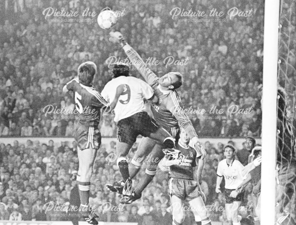 Derby County centre-forward Bobby Davison at Anfield, Liverpool, 1987