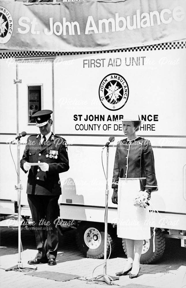 Princess Royal's visit to Derbyshire, 1988