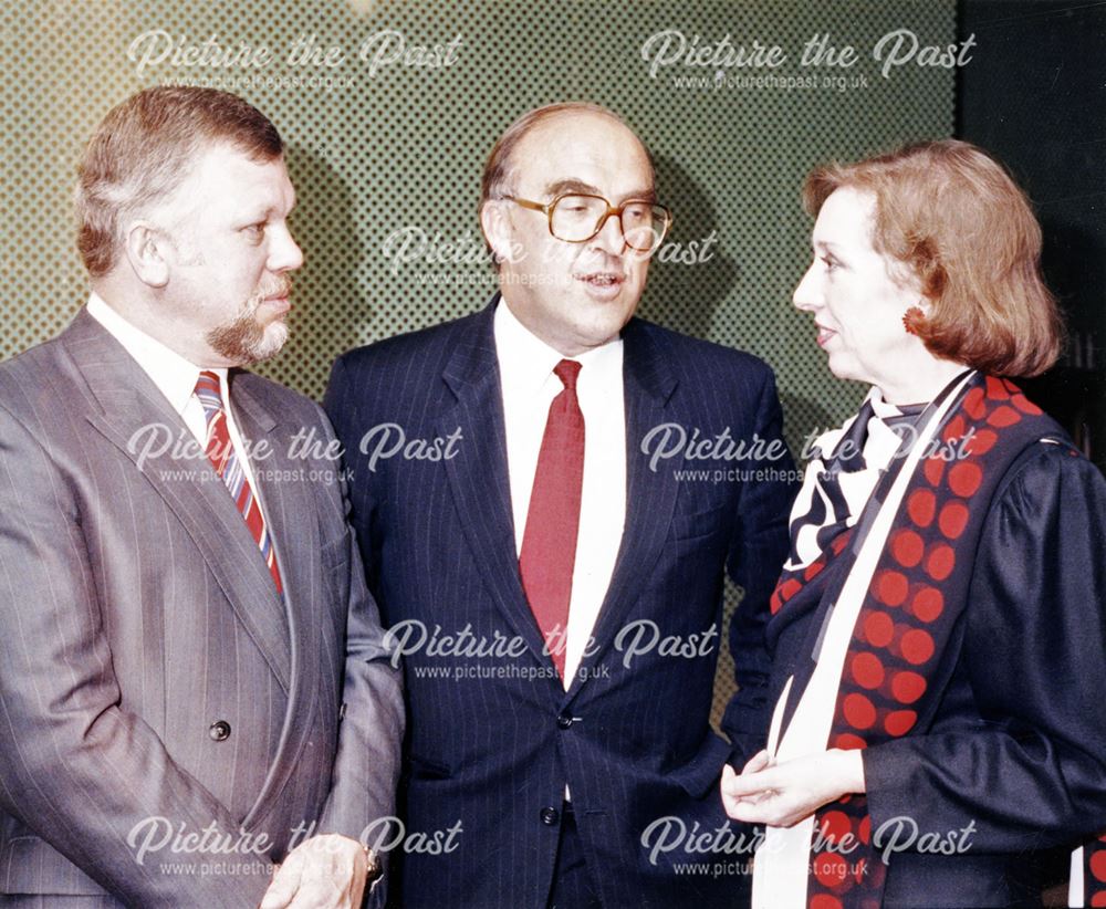 Bob Laxton MP, John Smith MP and Margaret Beckett MP, Derby, 1991