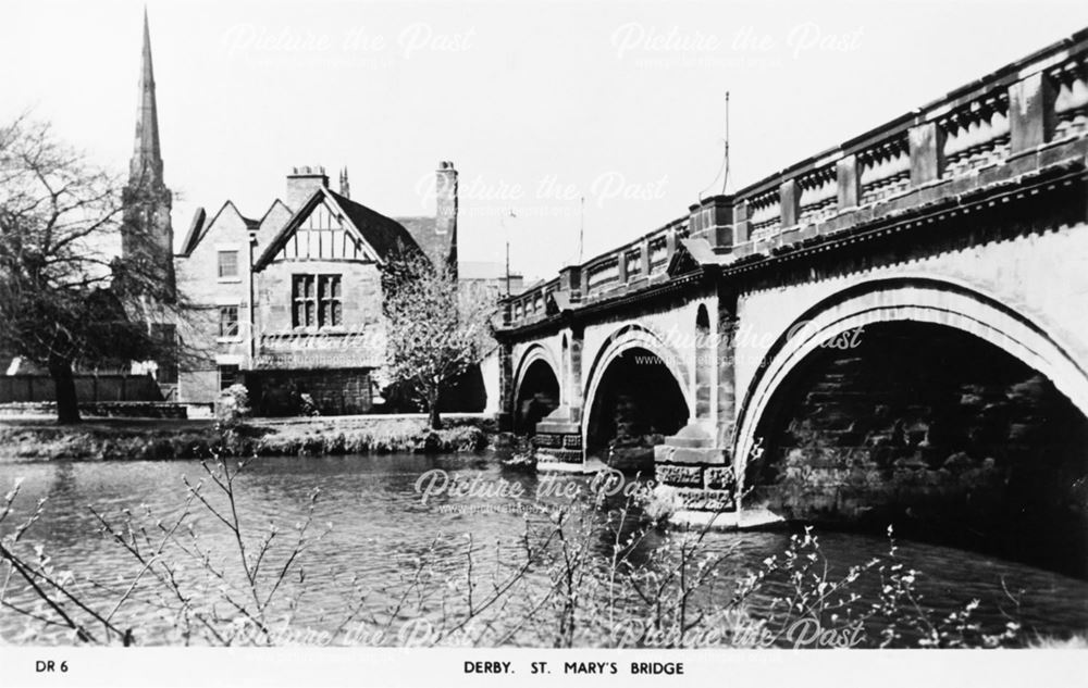 St Mary's Bridge, Derby, 1958