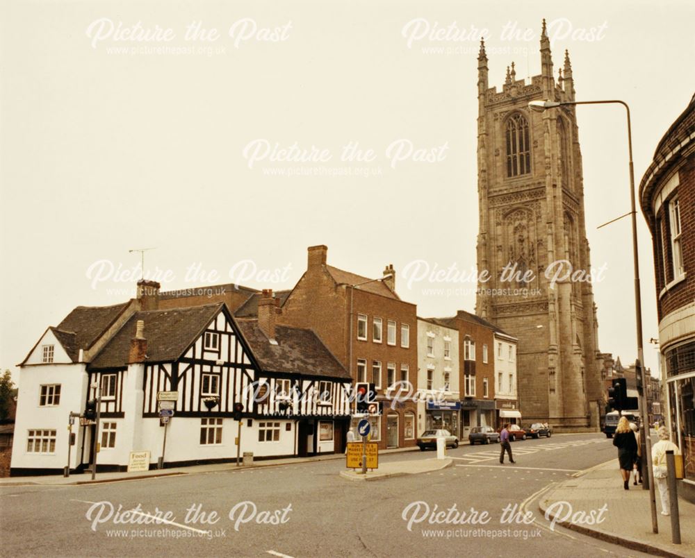 The Dolphin Inn and Derby Cathedral