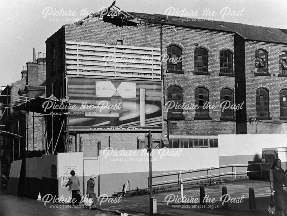 Former Mill building, Green Lane - shown prior to demolition.