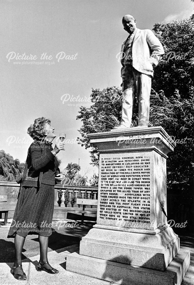 Statue of Henry Royce in the River Gardens