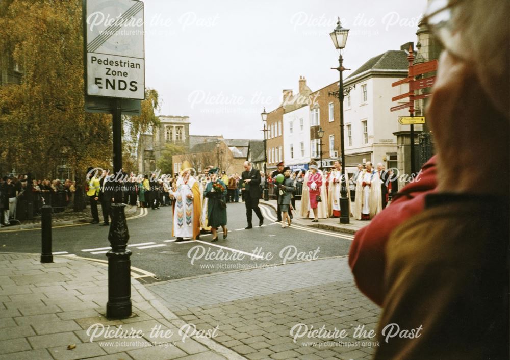 The Queen in Derby for the opening of the Cathedral Centre