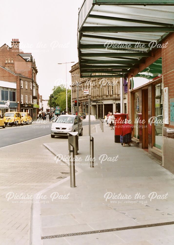 Victoria Street after the refurbishment of the pavement