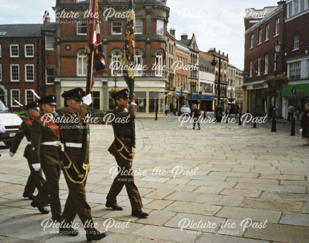 Worcestershire and Sherwood Foresters Regimental Colour Party