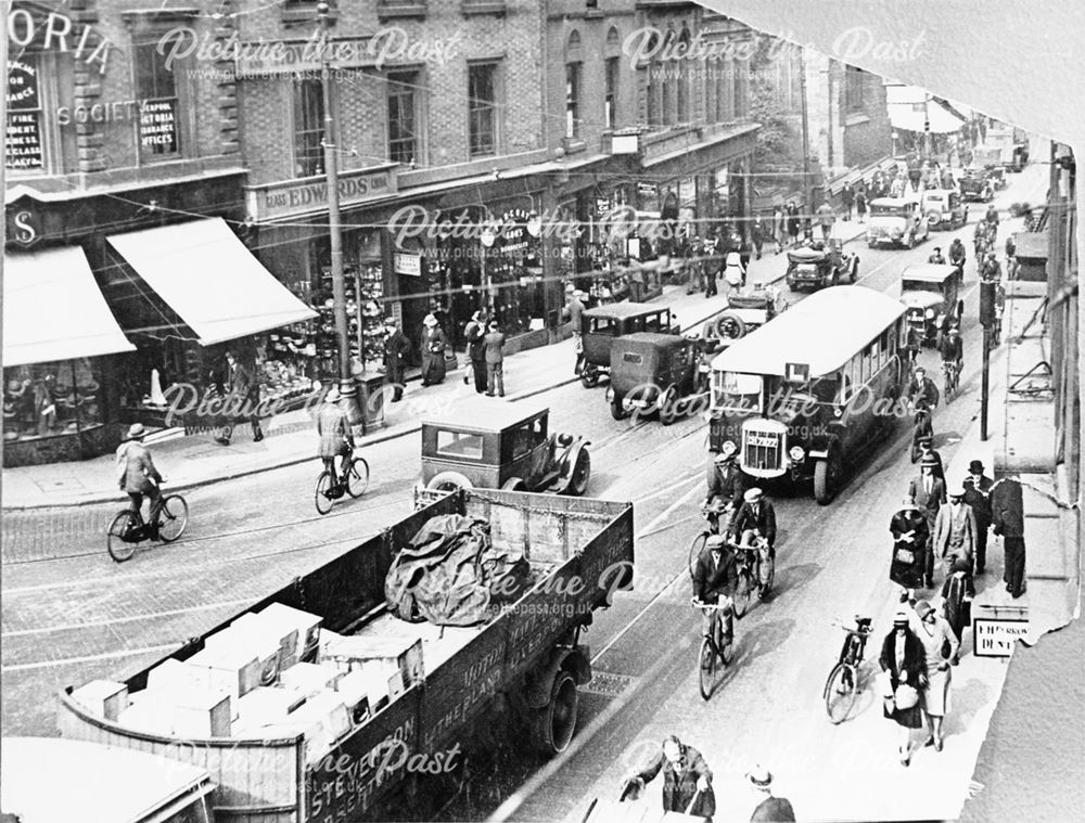 Traffic on St Peter's Street c 1930