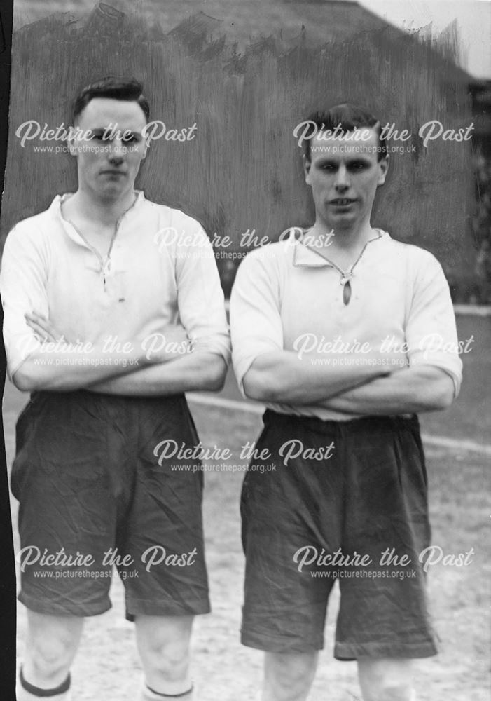 Derby County footballers Jack Parr and Reginald Trim